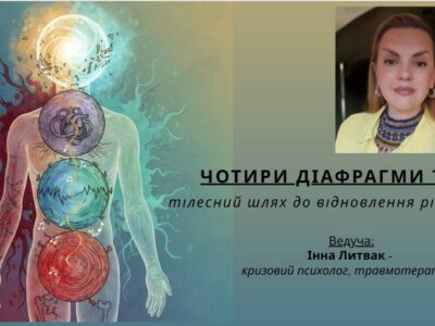 ЧОТИРИ ДІАФРАГМИ ТІЛА: тілесний шлях до відновлення рівноваги